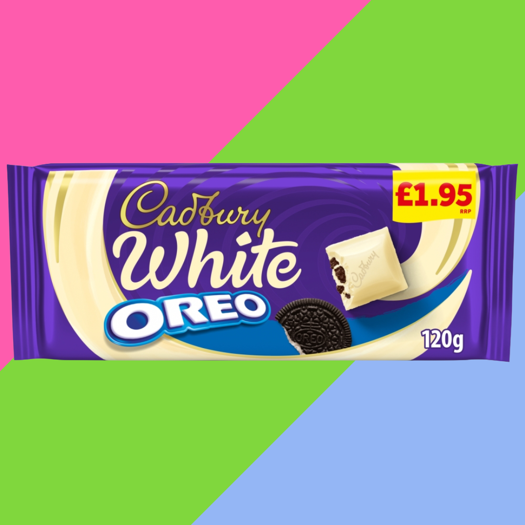 Cadbury Oreo White Chocolate Bar 17x120g £1.95 PMP